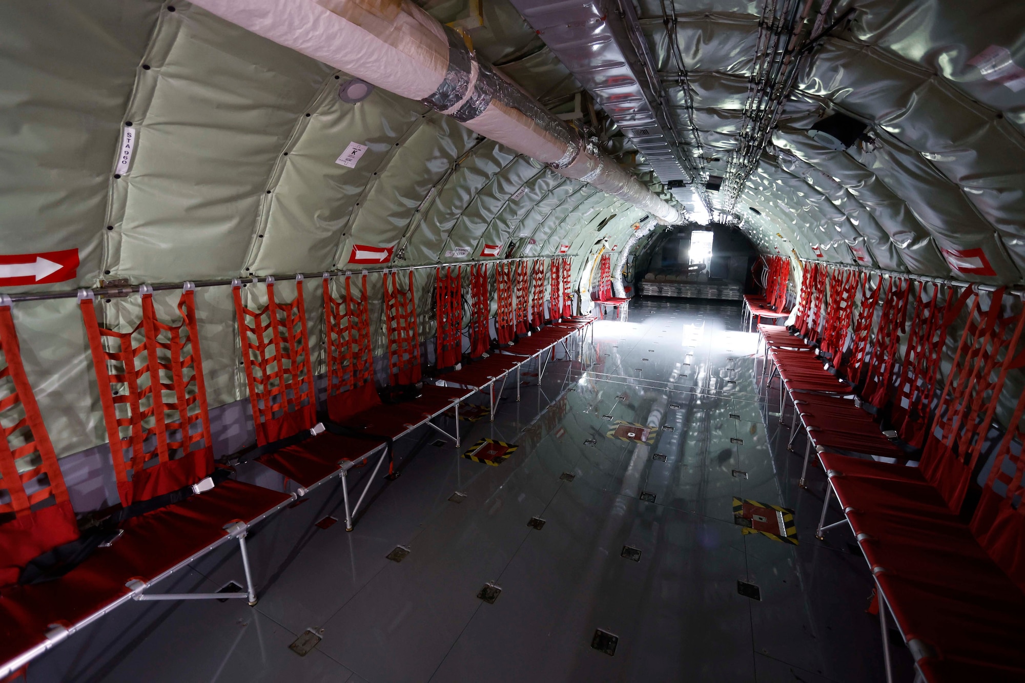Interior view of the Boeing KC-135R Stratotanker, serial number 60-0329, which arrived at the National Museum of the U.S. Air Force on April 30, 2022.