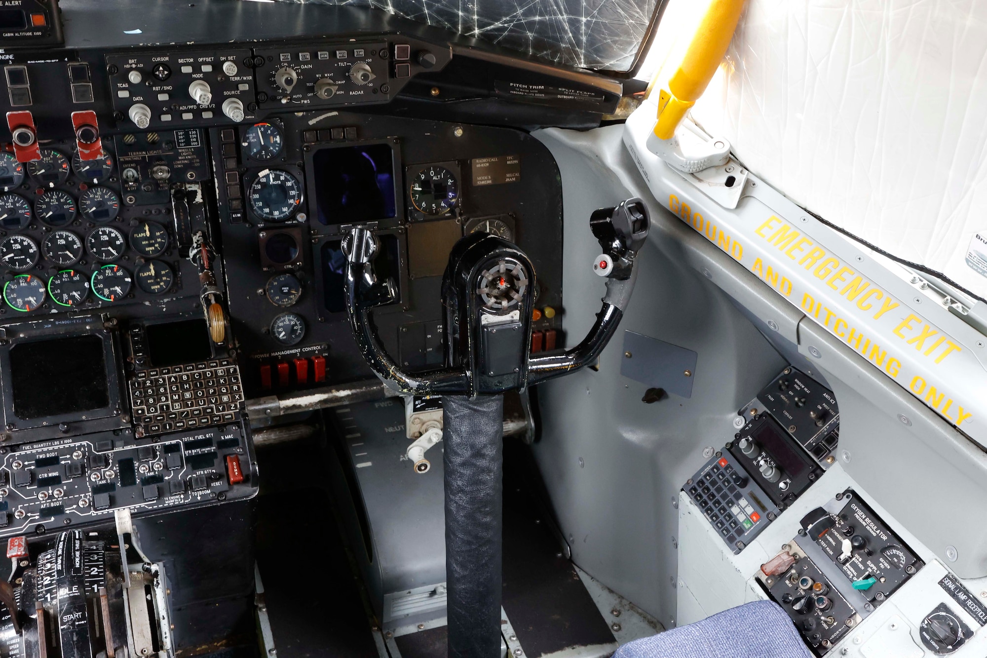 Interior view of the Boeing KC-135R Stratotanker, serial number 60-0329, which arrived at the National Museum of the U.S. Air Force on April 30, 2022.