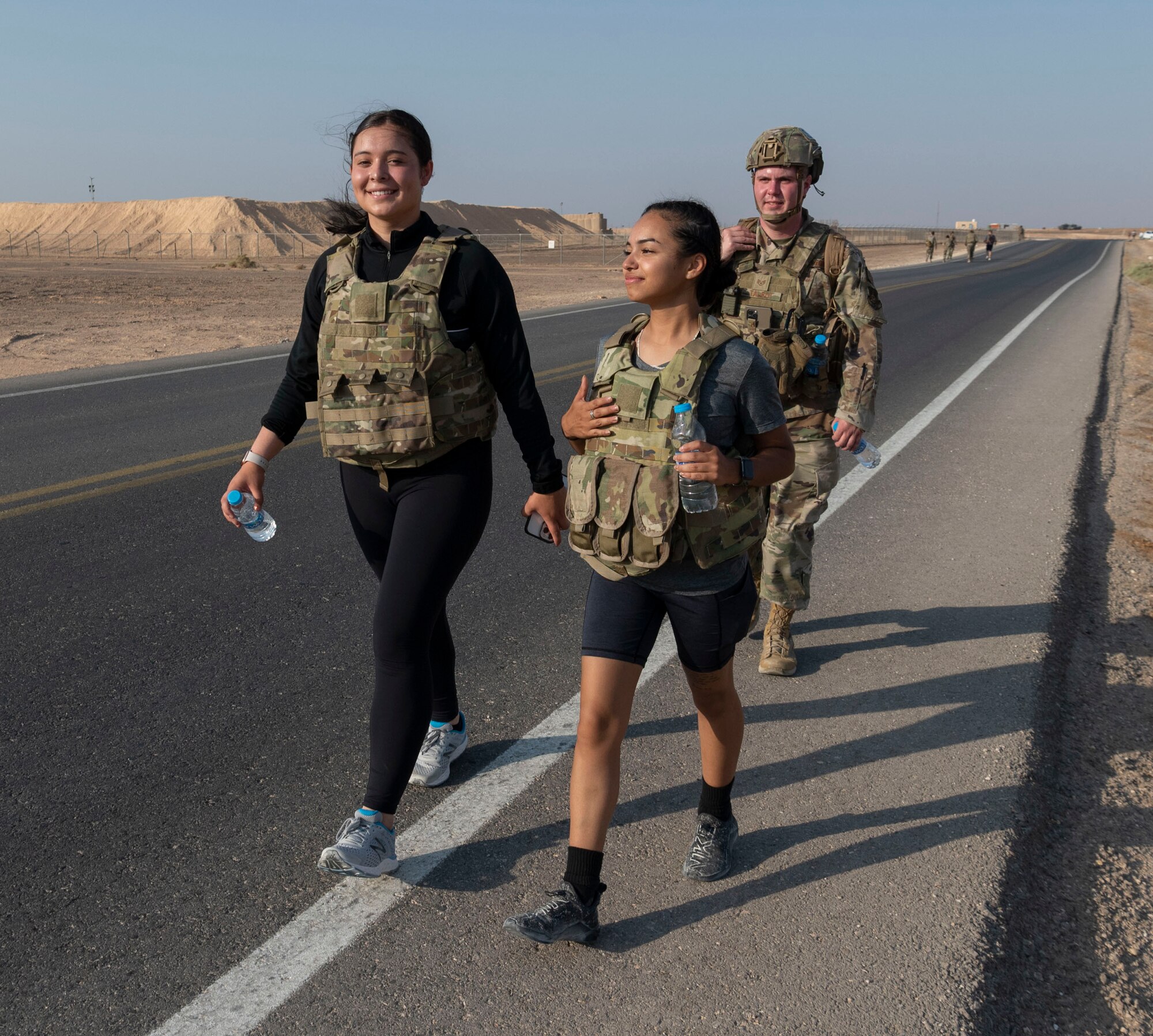 “The Red Tail Defenders Association launched a 31 mile ruck to commemorate the fallen warriors from that mission” says Staff Sergeant Beatriz Munoz, 332d Security Forces Squadron, Combined Defense Operation Center Controller, who participated in the ruck. The ruck started Sunday, Aug 7th, 2022 at 0630 at the passenger terminal. The intention was to ruck 6.2 miles Sunday through the following Thursday. Participants were highly encouraged to wear additional weight on their bodies as those that were lost were in combat battle gear. Every morning, before each ruck, volunteers started by reading the backstory of six individuals killed during the mission and proceeded to ruck.