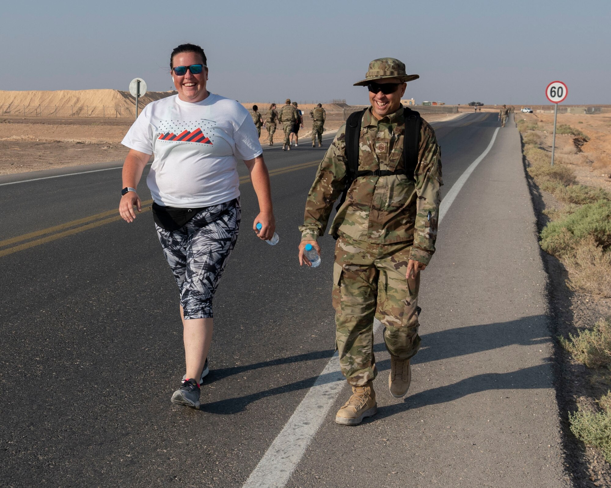 “The Red Tail Defenders Association launched a 31 mile ruck to commemorate the fallen warriors from that mission” says Staff Sergeant Beatriz Munoz, 332d Security Forces Squadron, Combined Defense Operation Center Controller, who participated in the ruck. The ruck started Sunday, Aug 7th, 2022 at 0630 at the passenger terminal. The intention was to ruck 6.2 miles Sunday through the following Thursday. Participants were highly encouraged to wear additional weight on their bodies as those that were lost were in combat battle gear. Every morning, before each ruck, volunteers started by reading the backstory of six individuals killed during the mission and proceeded to ruck.