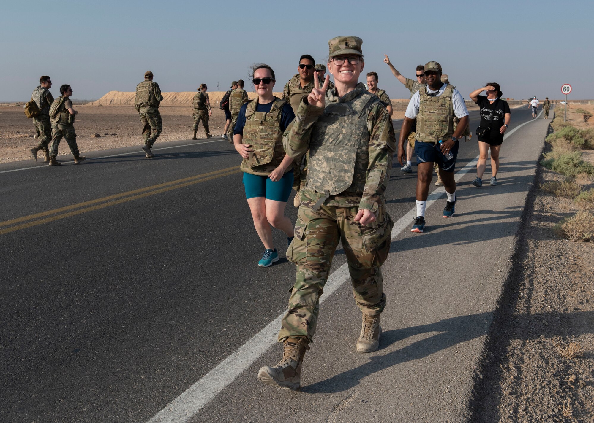 “The Red Tail Defenders Association launched a 31 mile ruck to commemorate the fallen warriors from that mission” says Staff Sergeant Beatriz Munoz, 332d Security Forces Squadron, Combined Defense Operation Center Controller, who participated in the ruck. The ruck started Sunday, Aug 7th, 2022 at 0630 at the passenger terminal. The intention was to ruck 6.2 miles Sunday through the following Thursday. Participants were highly encouraged to wear additional weight on their bodies as those that were lost were in combat battle gear. Every morning, before each ruck, volunteers started by reading the backstory of six individuals killed during the mission and proceeded to ruck.