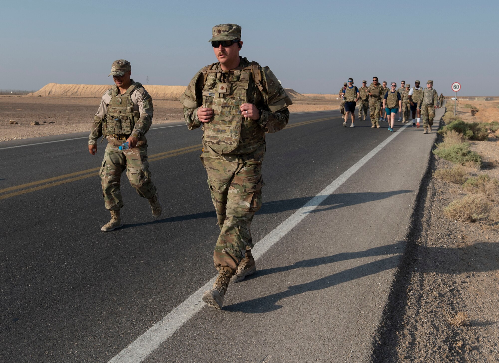 “The Red Tail Defenders Association launched a 31 mile ruck to commemorate the fallen warriors from that mission” says Staff Sergeant Beatriz Munoz, 332d Security Forces Squadron, Combined Defense Operation Center Controller, who participated in the ruck. The ruck started Sunday, Aug 7th, 2022 at 0630 at the passenger terminal. The intention was to ruck 6.2 miles Sunday through the following Thursday. Participants were highly encouraged to wear additional weight on their bodies as those that were lost were in combat battle gear. Every morning, before each ruck, volunteers started by reading the backstory of six individuals killed during the mission and proceeded to ruck.