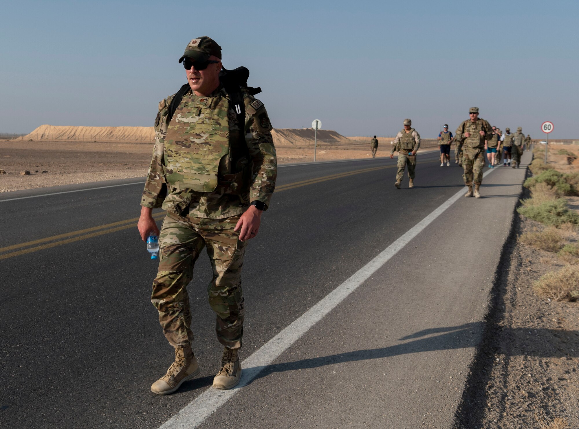 “The Red Tail Defenders Association launched a 31 mile ruck to commemorate the fallen warriors from that mission” says Staff Sergeant Beatriz Munoz, 332d Security Forces Squadron, Combined Defense Operation Center Controller, who participated in the ruck. The ruck started Sunday, Aug 7th, 2022 at 0630 at the passenger terminal. The intention was to ruck 6.2 miles Sunday through the following Thursday. Participants were highly encouraged to wear additional weight on their bodies as those that were lost were in combat battle gear. Every morning, before each ruck, volunteers started by reading the backstory of six individuals killed during the mission and proceeded to ruck.