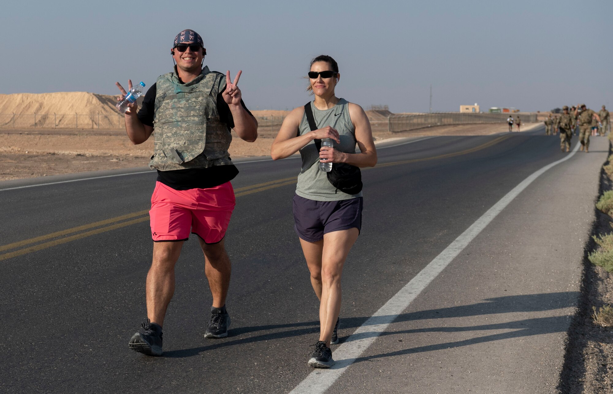 “The Red Tail Defenders Association launched a 31 mile ruck to commemorate the fallen warriors from that mission” says Staff Sergeant Beatriz Munoz, 332d Security Forces Squadron, Combined Defense Operation Center Controller, who participated in the ruck. The ruck started Sunday, Aug 7th, 2022 at 0630 at the passenger terminal. The intention was to ruck 6.2 miles Sunday through the following Thursday. Participants were highly encouraged to wear additional weight on their bodies as those that were lost were in combat battle gear. Every morning, before each ruck, volunteers started by reading the backstory of six individuals killed during the mission and proceeded to ruck.