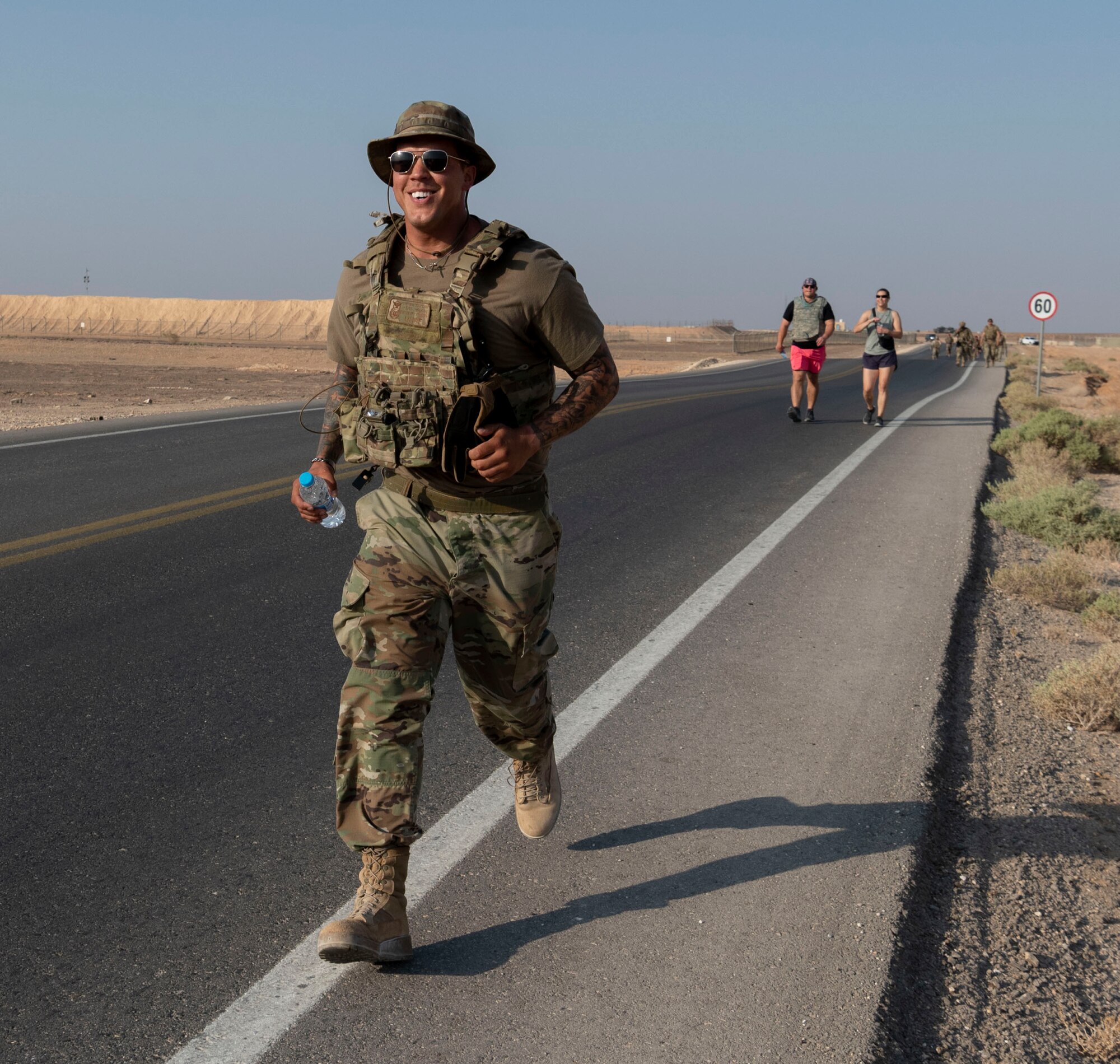 “The Red Tail Defenders Association launched a 31 mile ruck to commemorate the fallen warriors from that mission” says Staff Sergeant Beatriz Munoz, 332d Security Forces Squadron, Combined Defense Operation Center Controller, who participated in the ruck. The ruck started Sunday, Aug 7th, 2022 at 0630 at the passenger terminal. The intention was to ruck 6.2 miles Sunday through the following Thursday. Participants were highly encouraged to wear additional weight on their bodies as those that were lost were in combat battle gear. Every morning, before each ruck, volunteers started by reading the backstory of six individuals killed during the mission and proceeded to ruck.