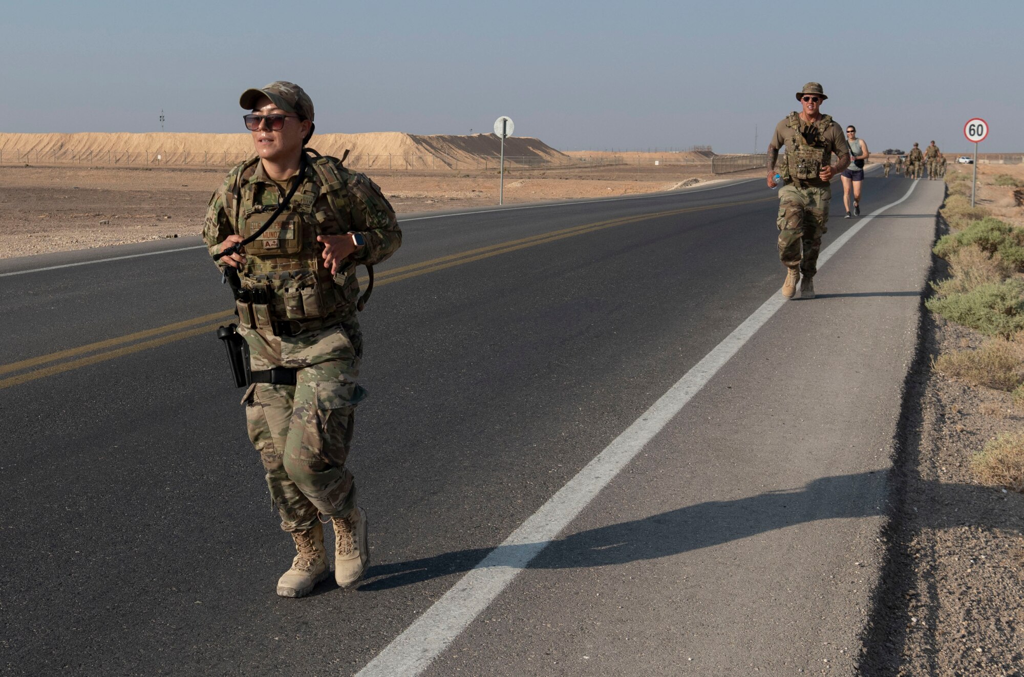 “The Red Tail Defenders Association launched a 31 mile ruck to commemorate the fallen warriors from that mission” says Staff Sergeant Beatriz Munoz, 332d Security Forces Squadron, Combined Defense Operation Center Controller, who participated in the ruck. The ruck started Sunday, Aug 7th, 2022 at 0630 at the passenger terminal. The intention was to ruck 6.2 miles Sunday through the following Thursday. Participants were highly encouraged to wear additional weight on their bodies as those that were lost were in combat battle gear. Every morning, before each ruck, volunteers started by reading the backstory of six individuals killed during the mission and proceeded to ruck.