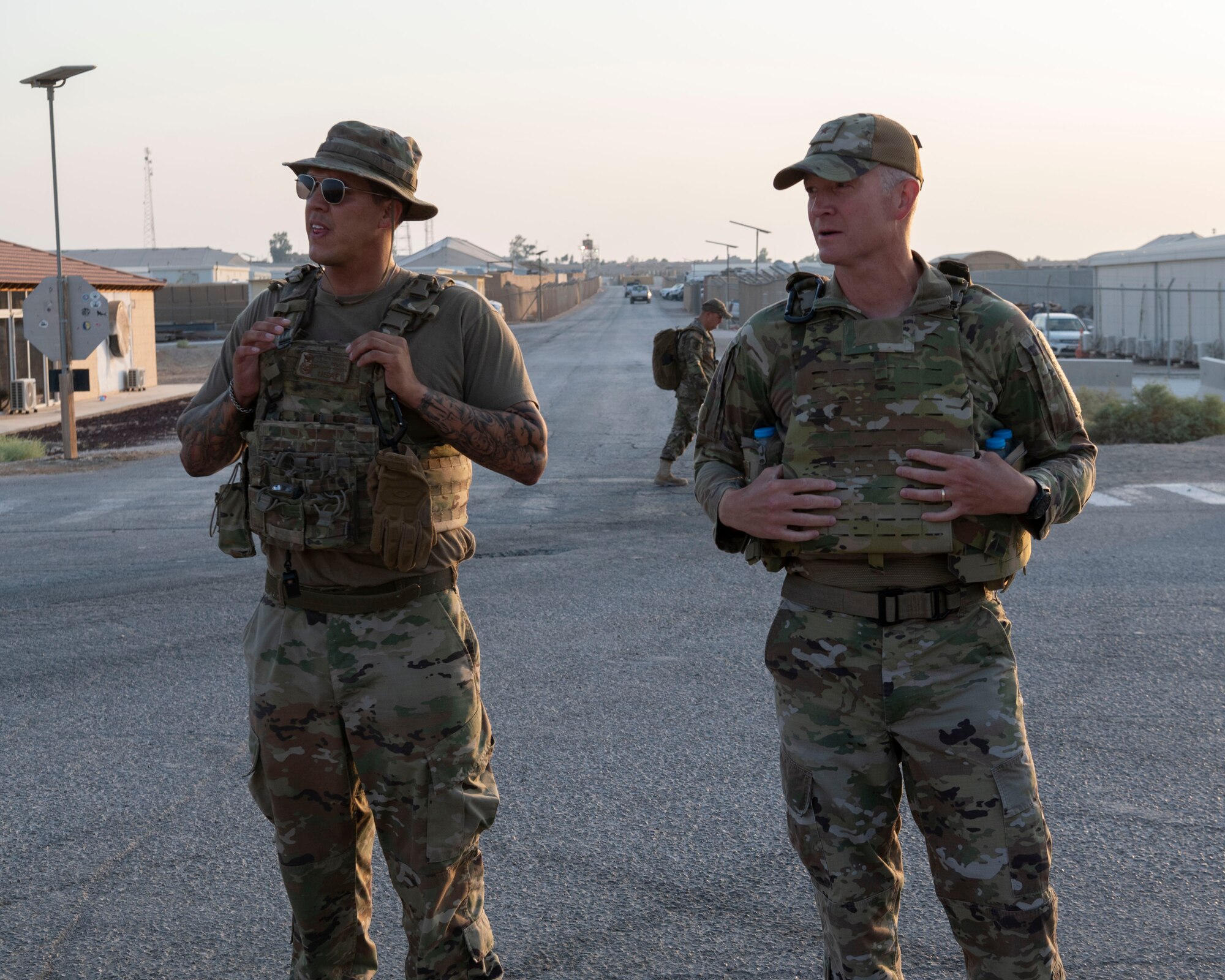 “The Red Tail Defenders Association launched a 31 mile ruck to commemorate the fallen warriors from that mission” says Staff Sergeant Beatriz Munoz, 332d Security Forces Squadron, Combined Defense Operation Center Controller, who participated in the ruck. The ruck started Sunday, Aug 7th, 2022 at 0630 at the passenger terminal. The intention was to ruck 6.2 miles Sunday through the following Thursday. Participants were highly encouraged to wear additional weight on their bodies as those that were lost were in combat battle gear. Every morning, before each ruck, volunteers started by reading the backstory of six individuals killed during the mission and proceeded to ruck.