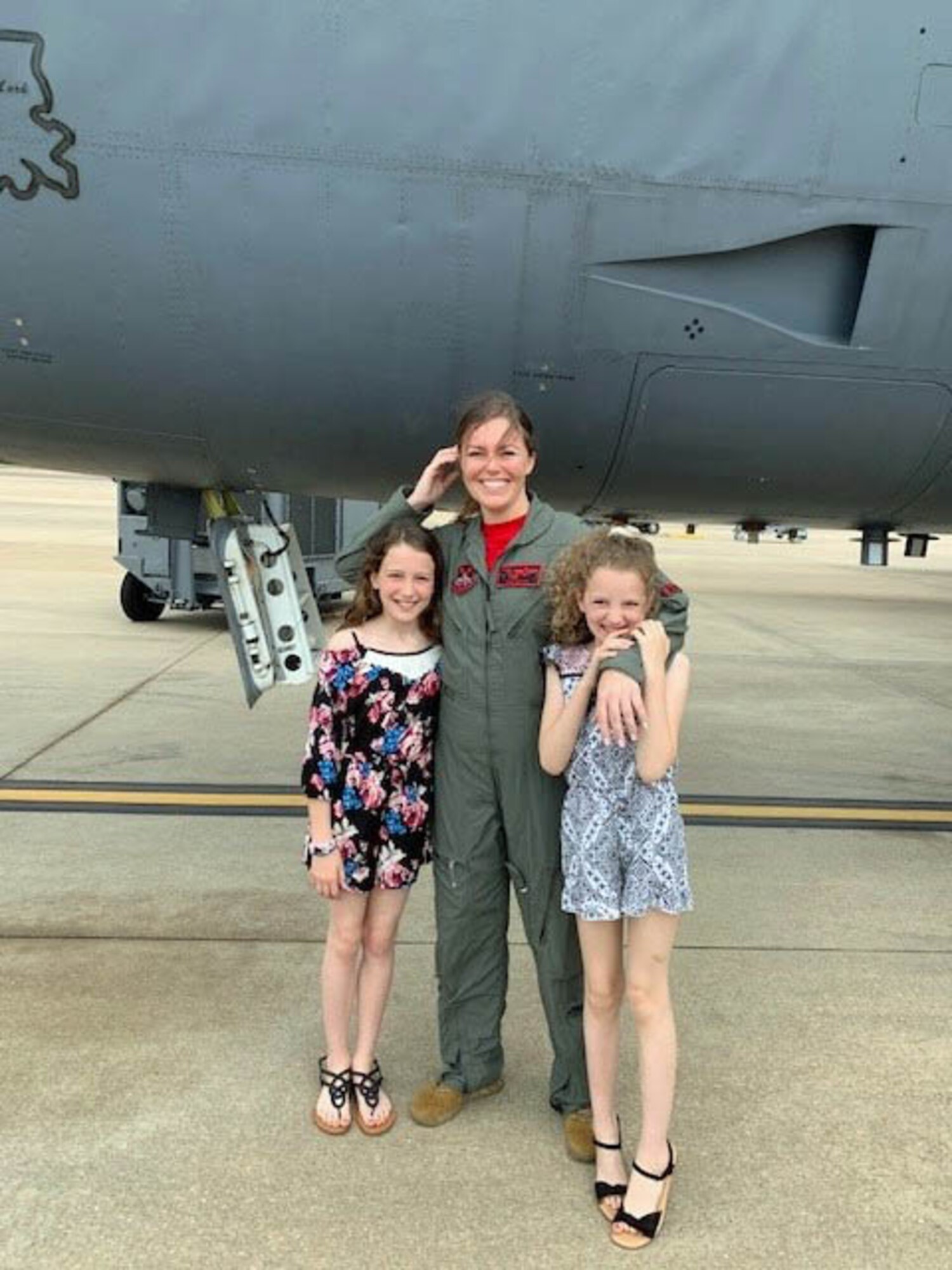 Lt. Col. Wilcox and her children