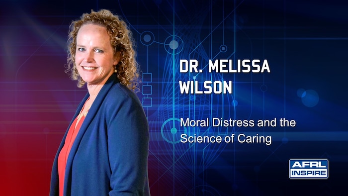 Dr. Melissa Wilson, a nurse scientist and civilian executive officer from the Air Force Research Laboratory’s 711th Human Performance Wing, Wright-Patterson Air Force Base, Ohio, will present her talk titled “Moral Distress and the Science of Caring” during AFRL Inspire, a special livestreamed event, Aug. 23, 2022, at 1 p.m. EDT. This annual TEDx-style production showcases the innovative ideas and passionate people from across the science and technology enterprise. (U.S. Air Force photo / Keith Lewis)