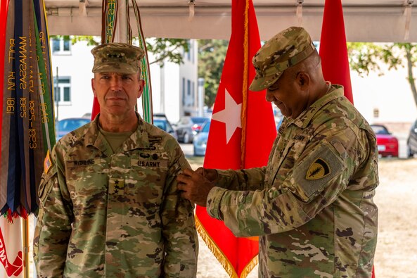 U.S. Army Europe and Africa Patching Ceremony of new DCG
