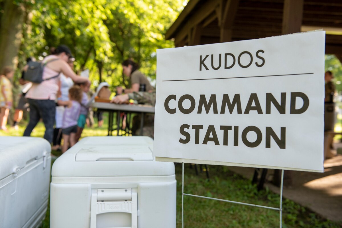 KUDOS Command Station sign