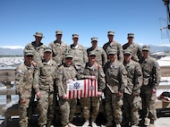 A crew photo of USCG RAID Team 17 in Afghanistan.