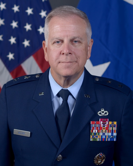 This is the official portrait of Maj. Gen. John J.  Allen, Jr.
