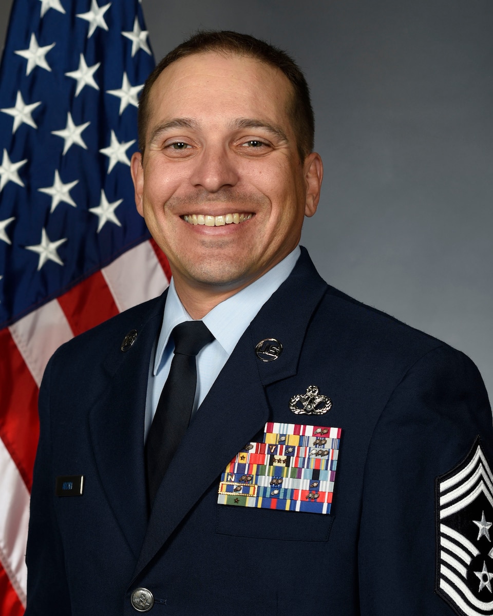 Chief Master Sgt. William Arcuri, 92nd Air Refueling Wing command chief.