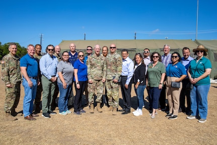 Several members of the San Antonio Chamber of Commerce received a firsthand look at the inner workings of a U.S. Army South-hosted multinational command post exercise on Joint Base San Antonio - Fort Sam Houston on Aug. 10.