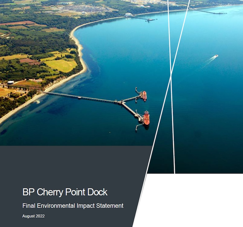 Photo capture of the BP Cherry Point Final Environmental Impact Statement cover