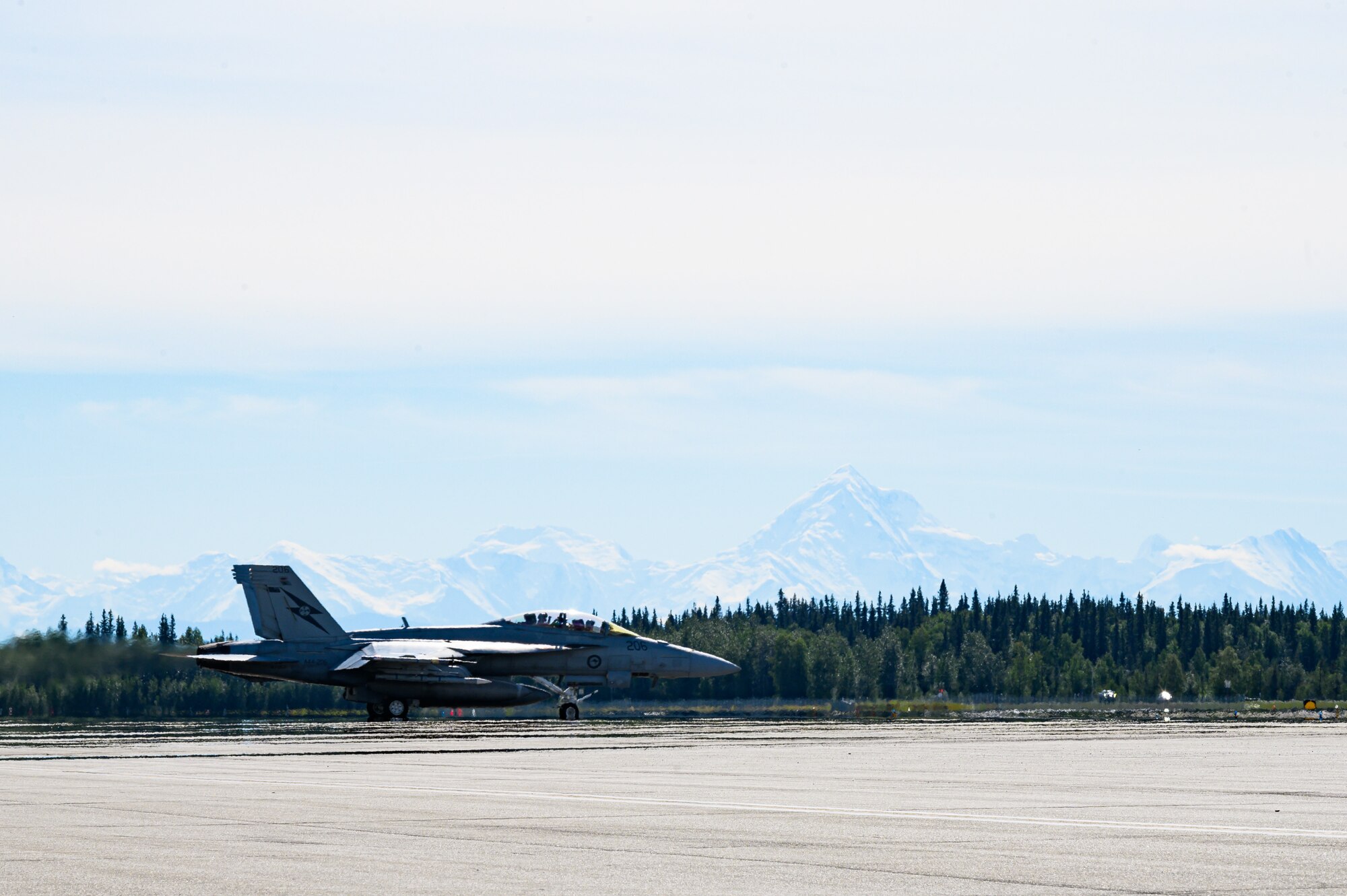 RAAF Super Hornets take off during RF-A 22-3