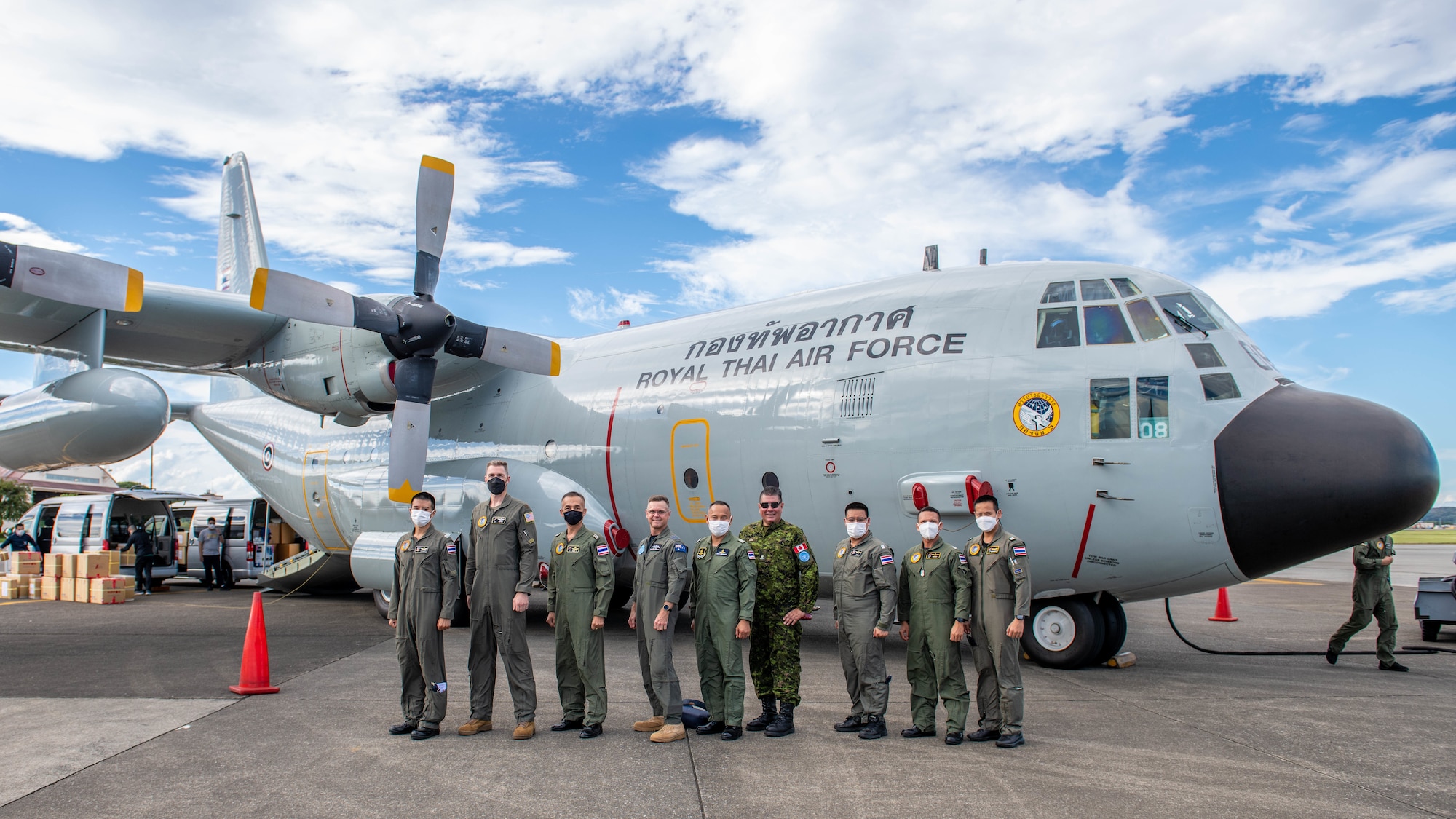 UNC-R and RTAF representatives pose for a group photo