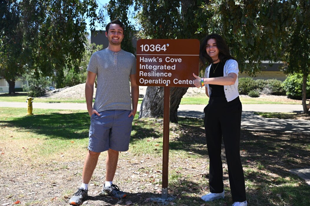 Summer Interns at Hawk's Cove, Vandenberg SFB new Integrated Resilience Center.