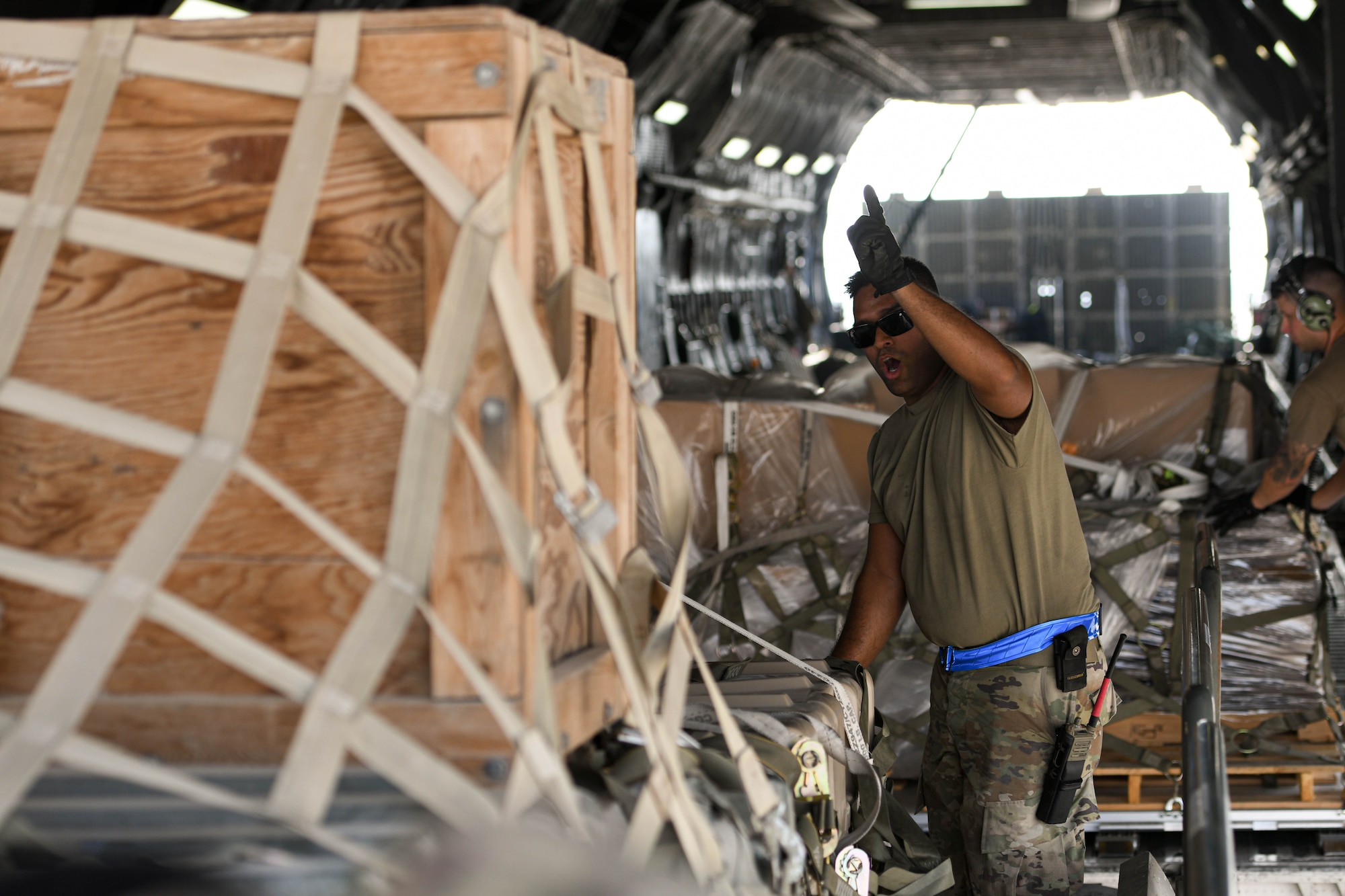 Four General Atomics MQ-9 Reaper drones were loaded onto a Lockheed C-5M Super Galaxy assigned to the 22nd Airlift Squadron, August 10, 2022, at Al Dhafra Air Base, United Arab Emirates. Since June, the 380th Air Expeditionary Wing has redeployed five Reaper drones back to the United States in exchange for nine replacements.