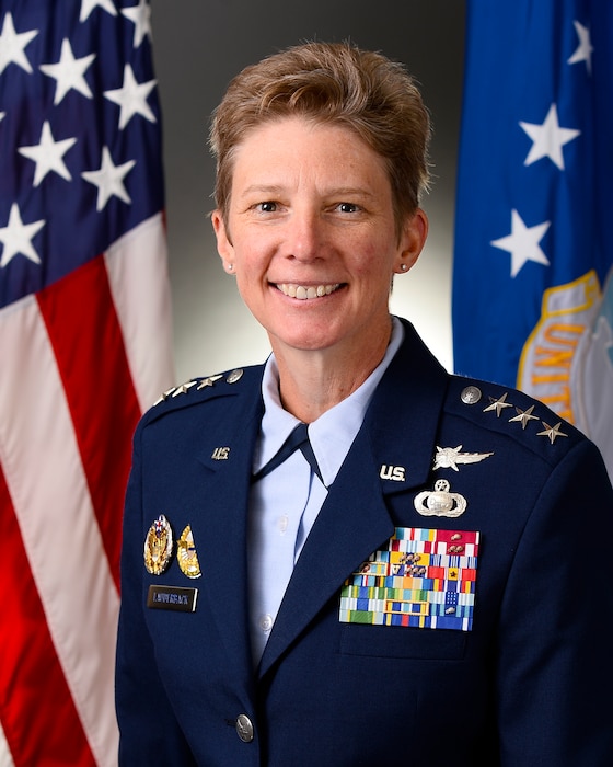 This is the official portrait of Maj. Gen. Leah G. Lauderback.