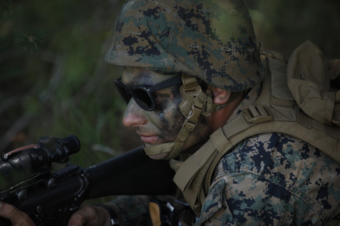 U.S. Marines transport logistical items during Northern Strike 22