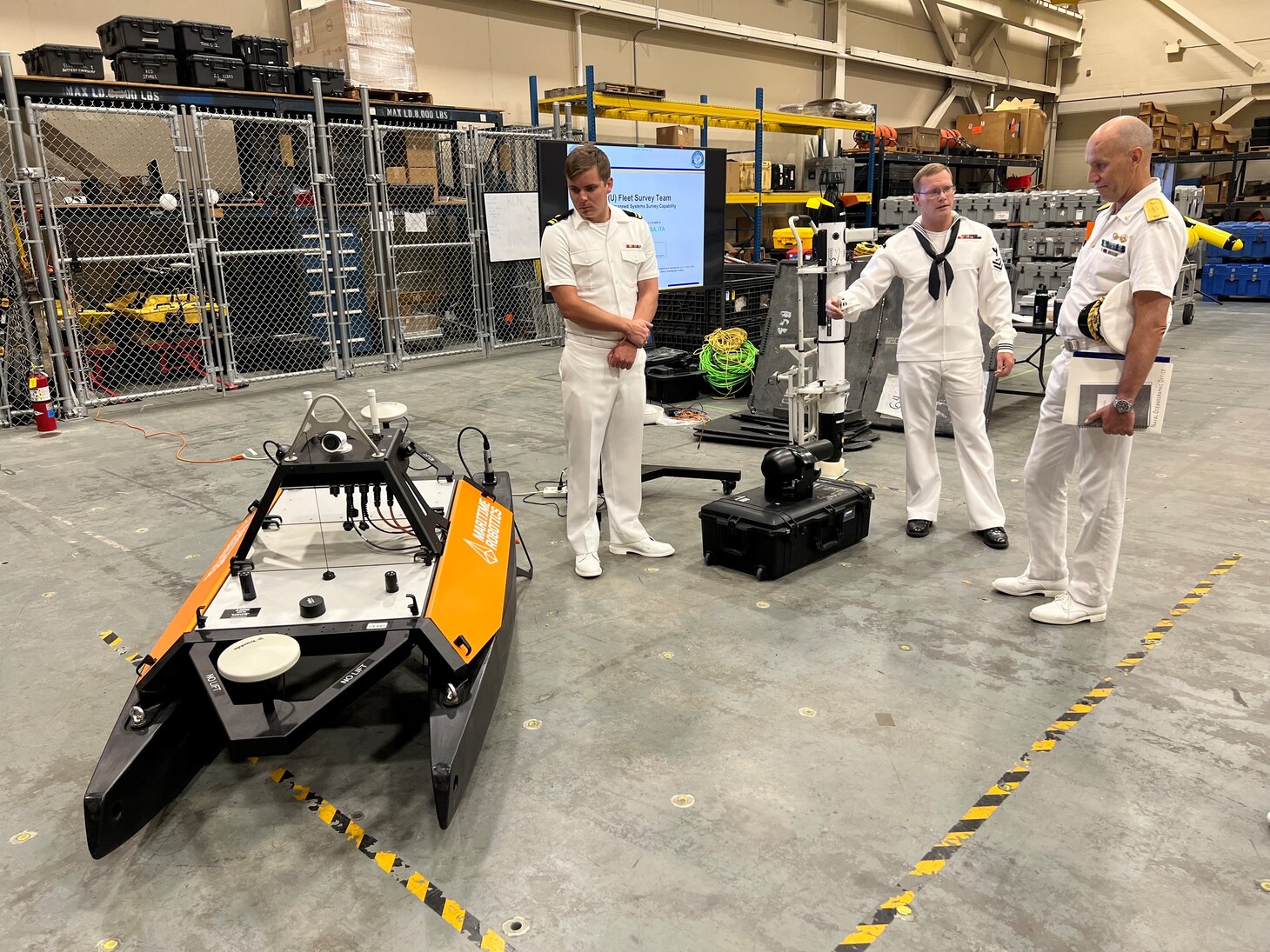 STENNIS SPACE CENTER, Miss.— U.S. Naval Meteorology and Oceanography Command hosted representatives from the Italian Hydrographic Institute (IIM) for a tour of commands and familiarization of operational capabilities, July 22, 2022.