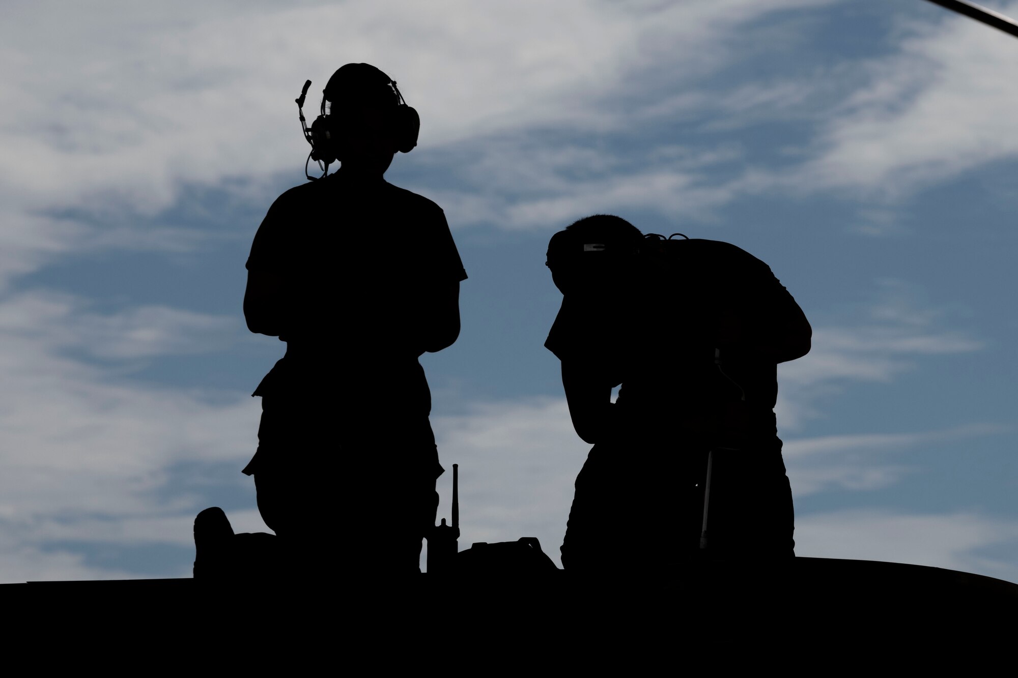 Airmen assigned to the 4th Component Maintenance Squadron aircraft fuel system maintenance flight conduct an isolation refueling at Seymour Johnson Air Force Base, North Carolina, Aug. 11, 2022. An isolation refueling is performed to test fuel system functionality and used to diagnose any errors. (U.S. Air Force photo by Senior Airman Kevin Holloway)