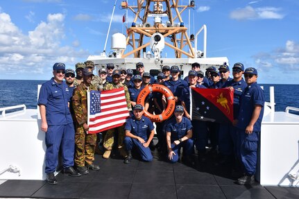 U.S. Coast Guard participating in Operation Island Chief, Operation Blue Pacific 2022