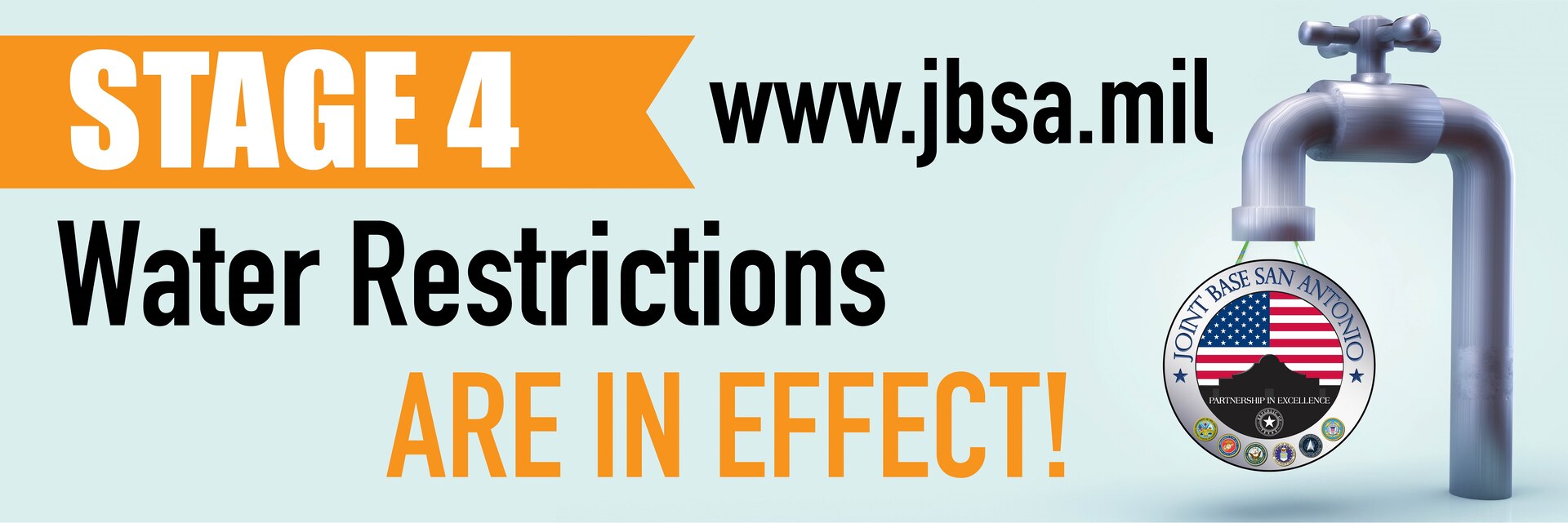 Stage 4 water restrictions implemented across JBSA