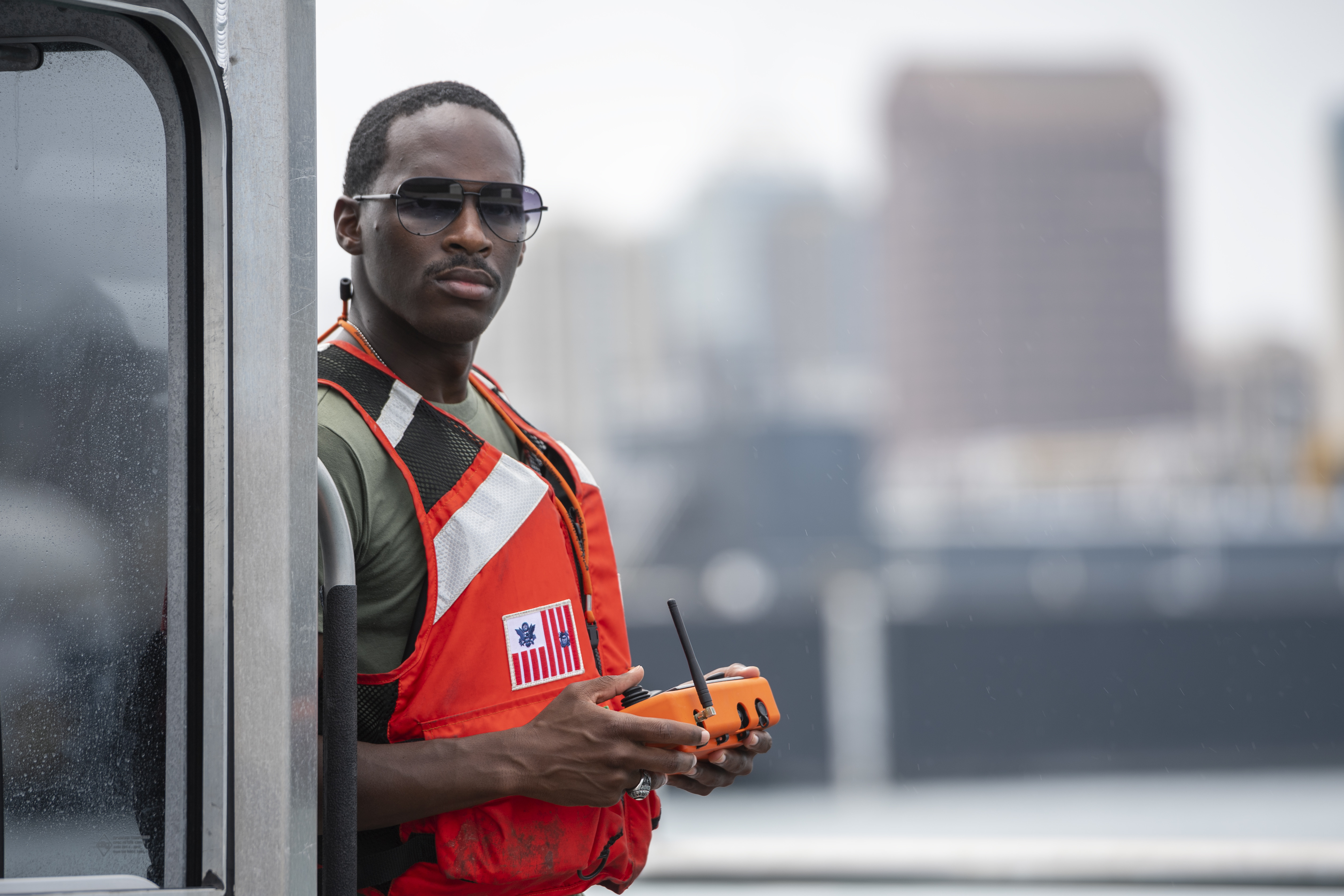 HONOLULU (July 14, 2022) U.S. Navy Aerographer’s Mate 2nd Class Jerrell Hamilton, assigned to the U.S. Navy Deployable Geospatial Survey Team, controls the IVER3-580 Autonomous Underwater Vehicle from a U.S. Coast Guard boat. Aerographer’s Mates from U.S. Navy Fleet Survey Team utilize a IVER3-580 Autonomous Underwater Vehicle to scan the ocean floor for hazards. This is part of a Humanitarian Assistance Disaster Response (HADR) scenario to safely reopen a port following a typhoon. Unmanned and remotely operated vessels extend the capability of interconnected manned platform sensors to enhance the warfighting capacity of multinational joint task forces. Twenty-six nations, 38 ships, four submarines, more than 170 aircraft and 25,000 personnel are participating in RIMPAC from June 29 to Aug. 4 in and around the Hawaiian Islands and Southern California. The world's largest international maritime exercise, RIMPAC provides a unique training opportunity while fostering and sustaining cooperative relationships among participants critical to ensuring the safety of sea lanes and security on the world's oceans. RIMPAC 2022 is the 28th exercise in the series that began in 1971. (Royal New Zealand Air Force photo by Cpl. Dillon Anderson)