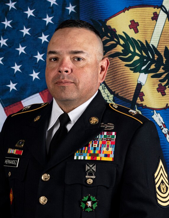 Official portrait for Command Sgt. Maj. John Hernandez