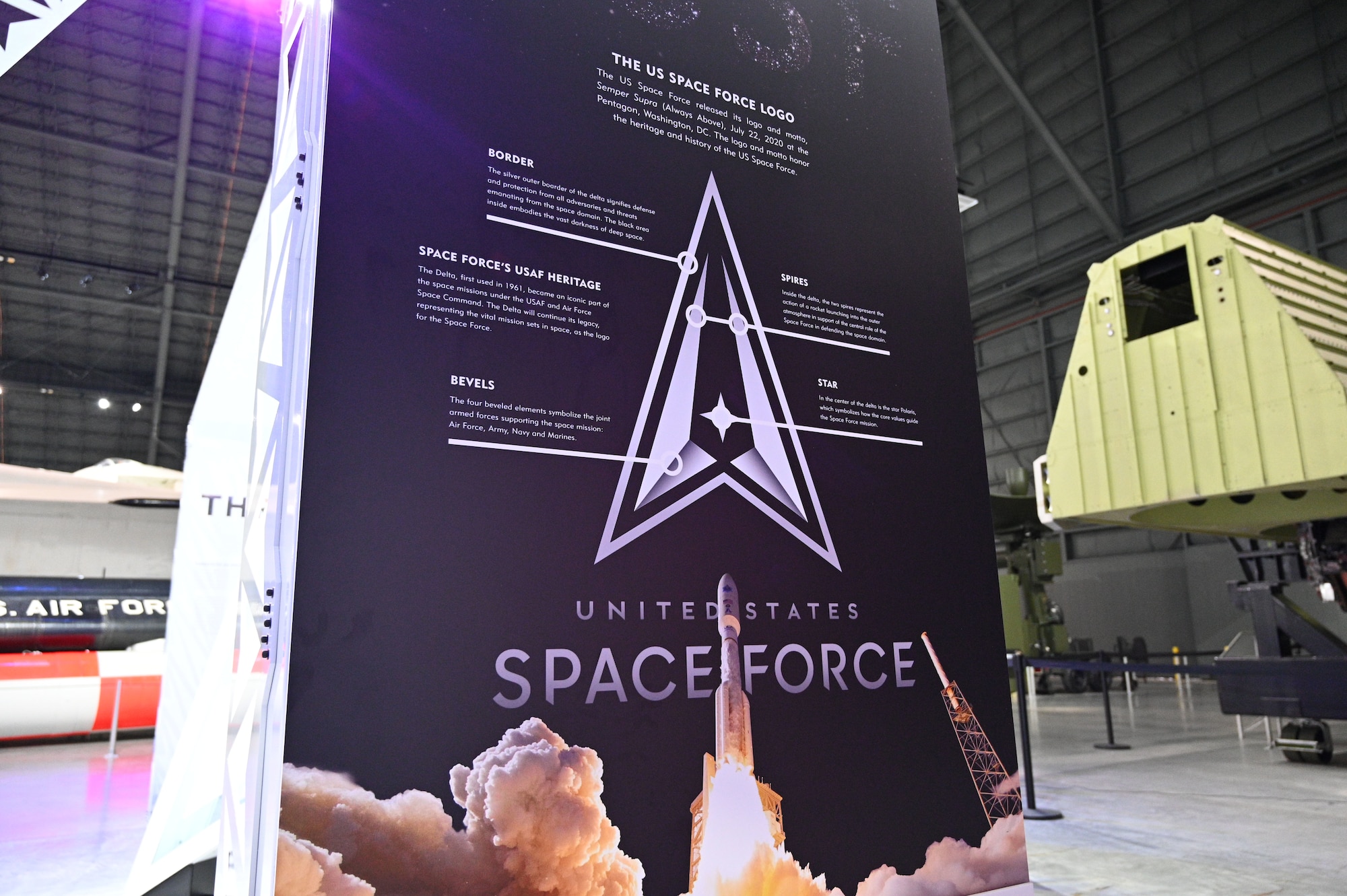 View of the U.S. Space Force Exhibit.