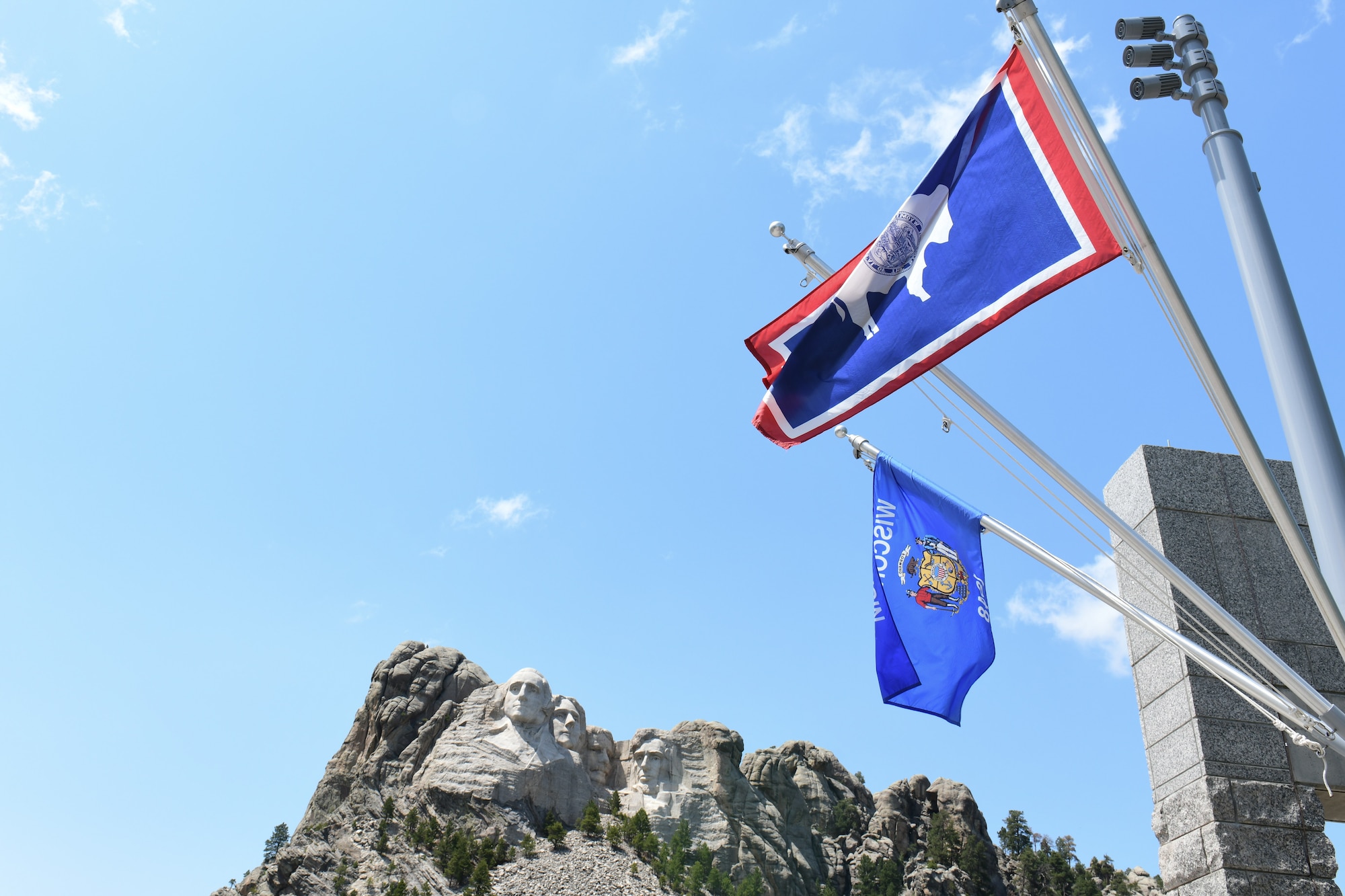 Flags at Mount Rushmore Monument