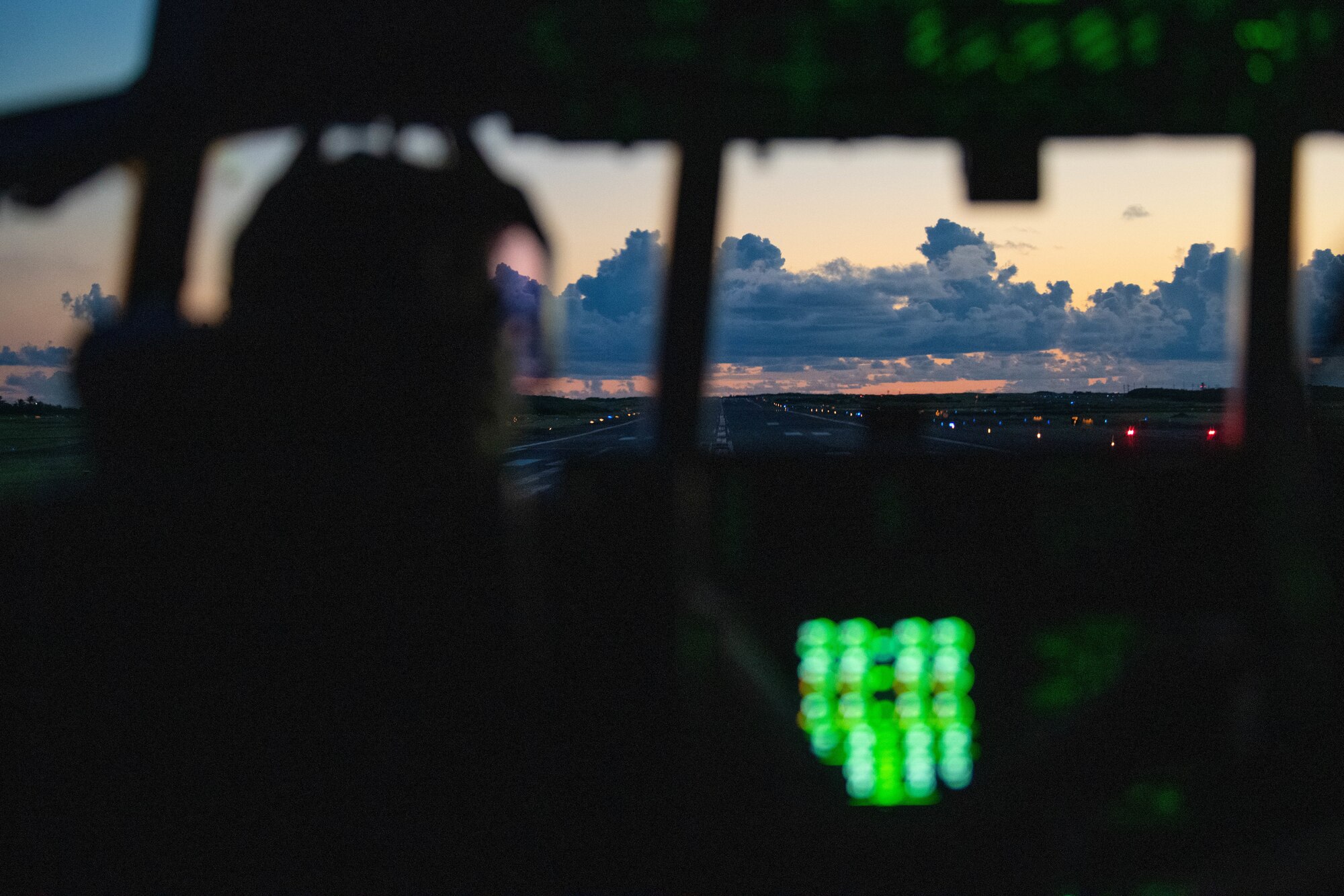 A C-130J Super Hercules taxis down the flightline