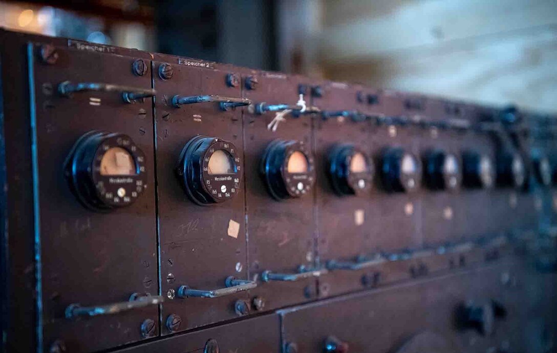 Dials on the Russian Fish, a large captured machine that provided the United States with signals intelligence on the Soviet Union during the early Cold War.