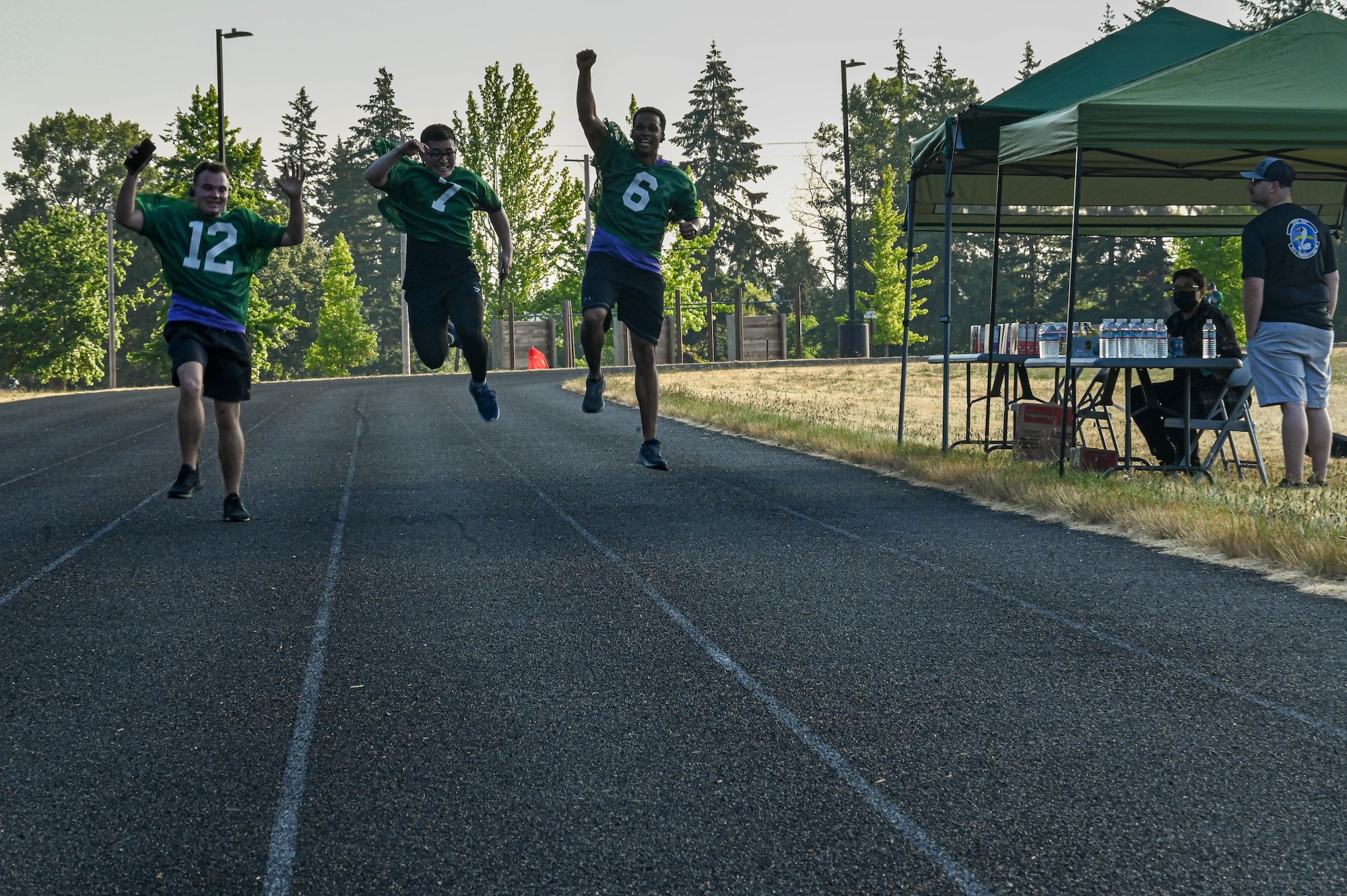 Supporters of Danielle Lynch participate in a fundraising run to raise awareness and support for domestic violence victims