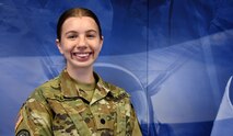 ROTC Cadet Lauren Utley is an intern with U.S. Army Space and Missile Defense Command’s Commander’s Action Group. (U.S. Army photo by Ayumi Davis)