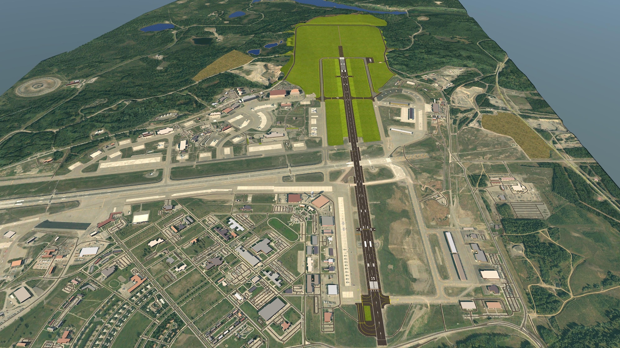 JBER runway artist's rendering