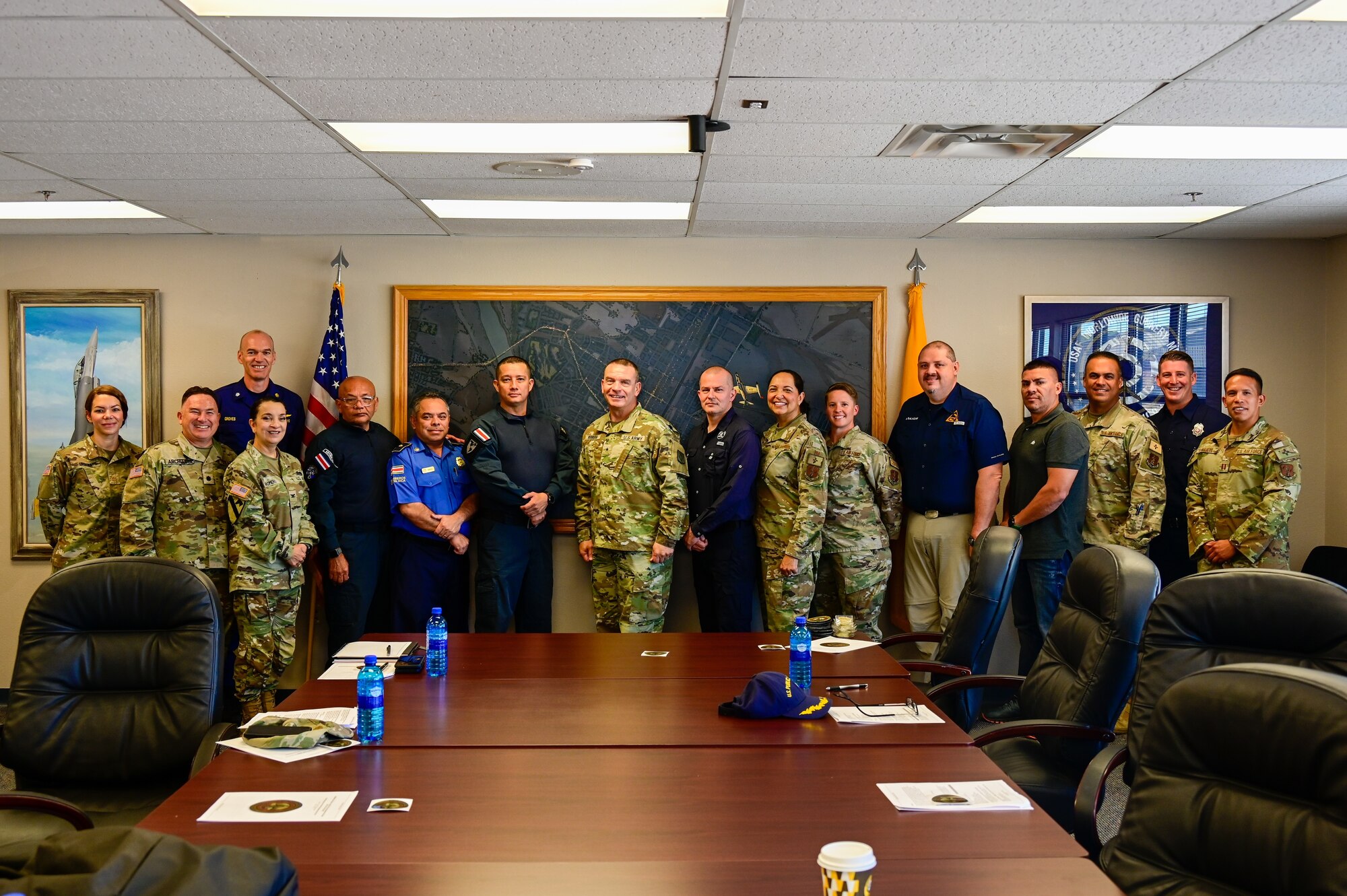 A group photo taken in a conference room
