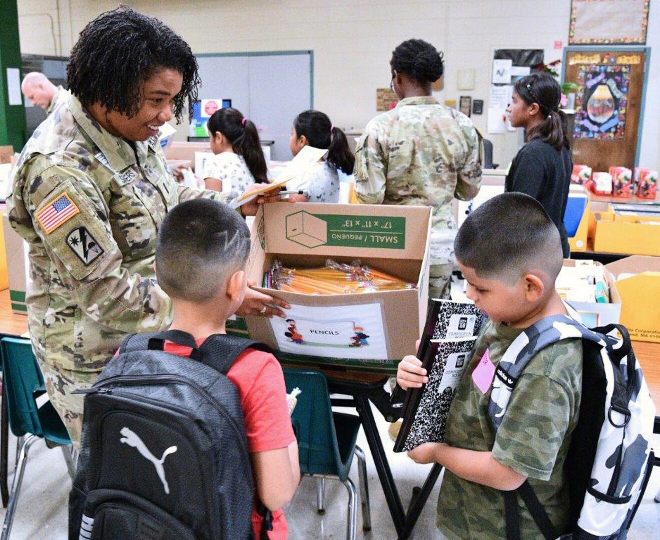 MEDCoE Soldiers participate in area back-to-school events