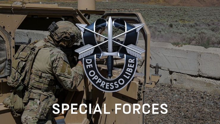 A Green Beret with 1st Special Forces Group (Airborne) fires a M240B machine gun during a heavy weapons rehearsal at the Yakima Training Center, Wash., Jun 24, 2022. This rehearsal provided an opportunity to fire both direct and indirect fire weapons which increases the team’s lethality. (U.S. Army courtesy photos). Graphic 220818-A-A2701-301 created by CPL Gabrielle Kirk. Uploaded by MSG Joseph Bisciglia.