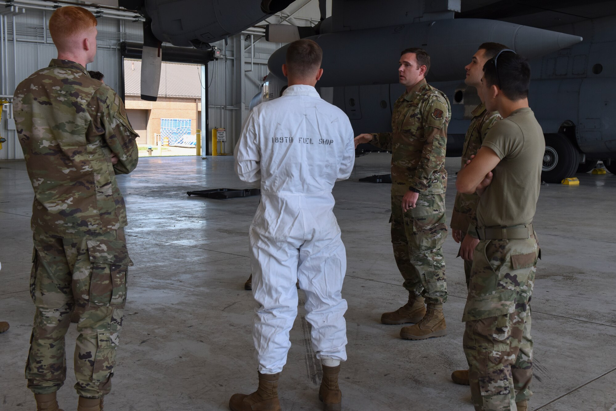 Airman from the 189th Maitenance Group participated in emergency fules training August 13, 2022.