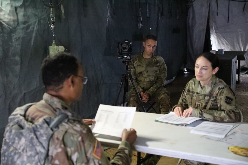 354th Mobile Public Affairs Detachment prepares subject-matter expert for media interaction