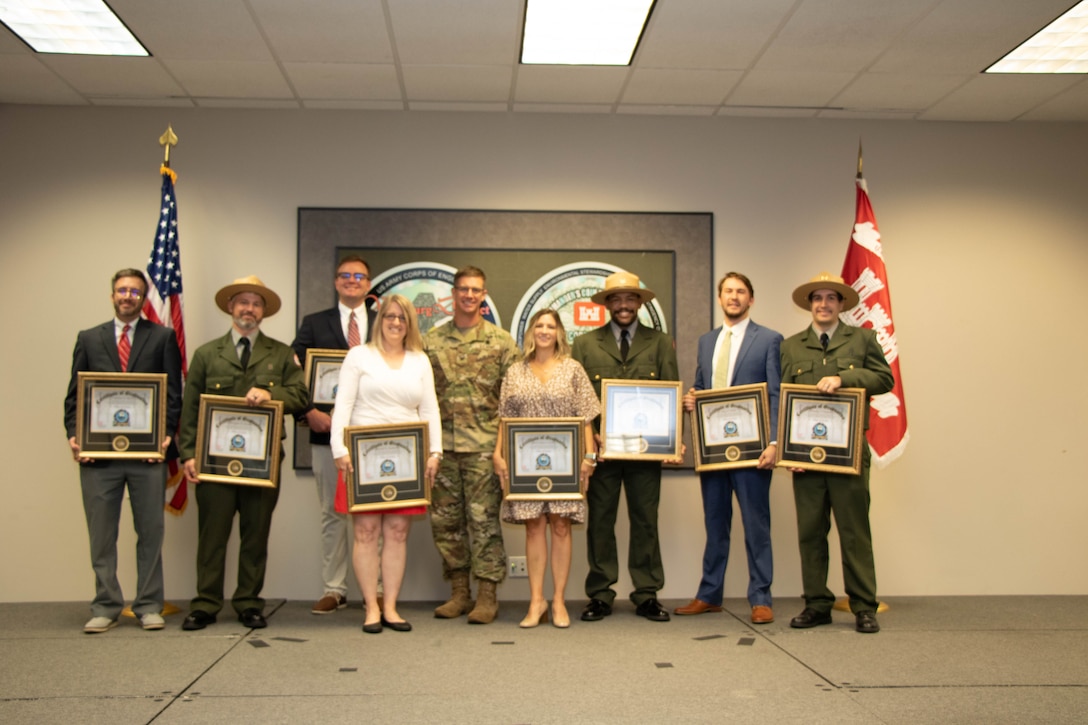 Eight employees graduated from the Vicksburg District Leadership Program (VLDP). The VLDP is a year-long undertaking that provides personnel with extracurricular assignments designed to acclimate them to future supervisory positions. The graduates included Rachelle Androwski, Tim Campion, Matthew Clark, Chris Gurner, Caleb McNair, Story Moller, Carrie Ogborn-Smith and Steven Tuggle.