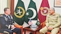 PHOTO: U.S. General Michael "Erik" Krill meets with Pakistan General Qamar Javed Bajwa at the Pakistan Army General Headquarters in Rawalpindi, Pakistan.