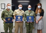 Three health care professionals with Naval Medical Center Camp Lejeune were recently recognized for advancing their medical education.