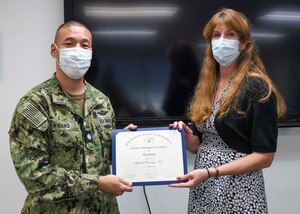 Three health care professionals with Naval Medical Center Camp Lejeune were recognized on August 17, 2022 for advancing their medical education.