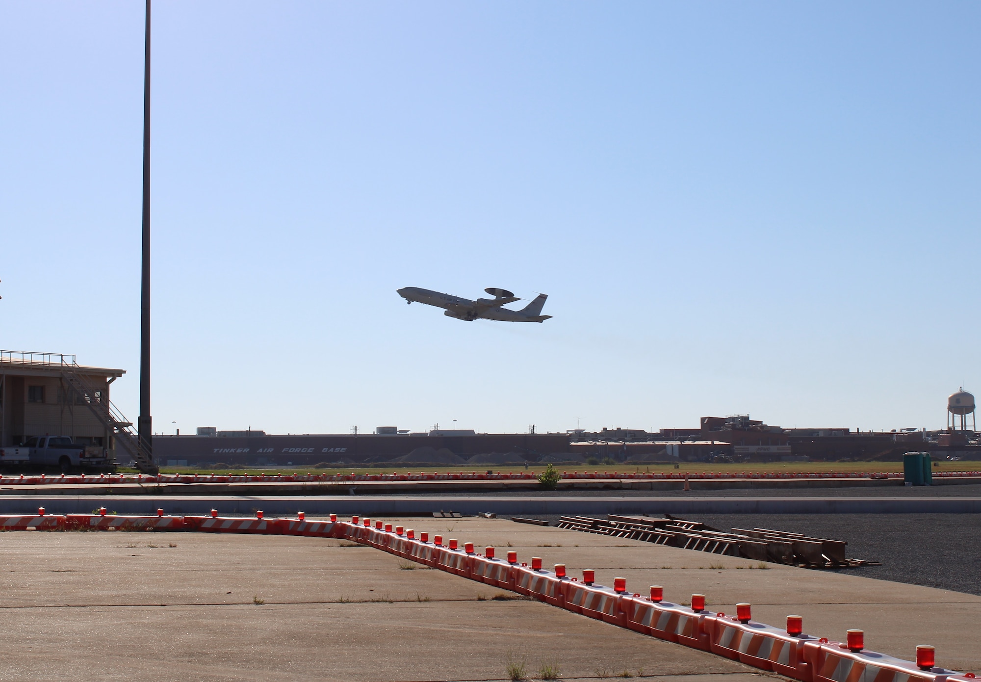 E-3 Sentry takes flight at Tinker AFB for Agile Thunder 22-02.