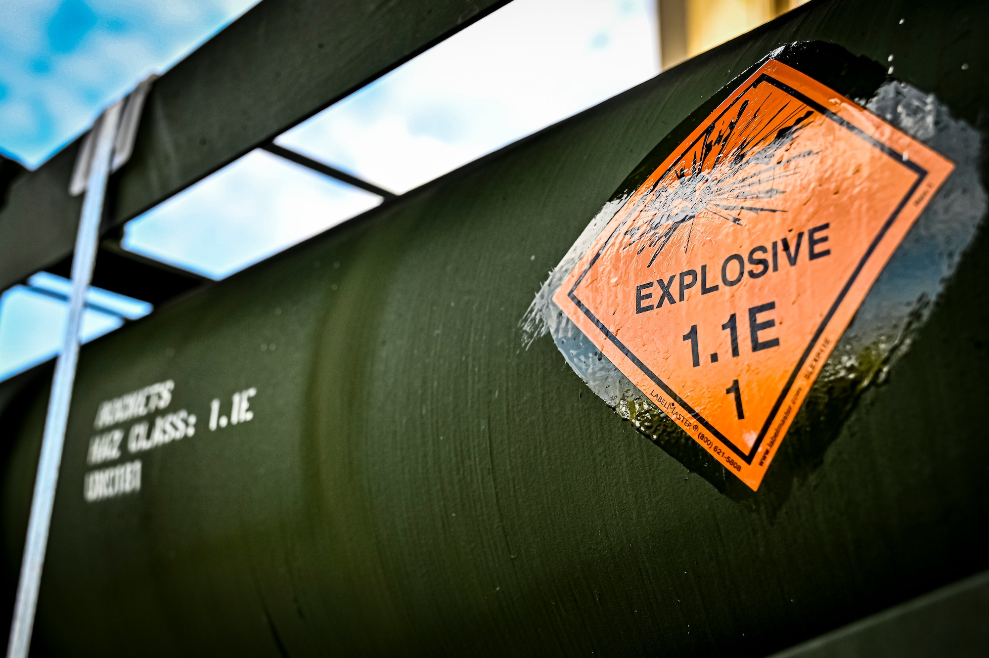 A Guided Multiple Launch Rocket System munitions prepares to be uploaded to a Boeing 767 at Joint Base McGuire-Dix-Lakehurst, N.J., Aug. 12, 2022. The munitions cargo is part of an additional security assistance package for Ukraine. The security assistance the U.S. is providing to Ukraine is enabling critical success on the battlefield against the Russian invading force. (U.S. Air Force photo by Senior Airman Matt Porter)